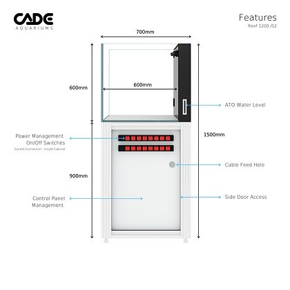 CADE REEF S2 1200 - Special Order - Obsidian Aquatics