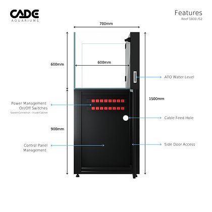 CADE REEF S2 1800 - Special Order - Obsidian Aquatics