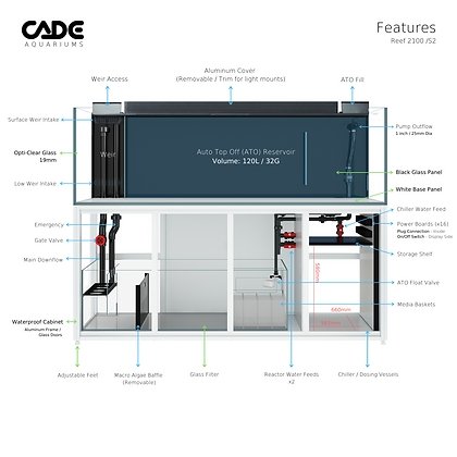 CADE REEF S2 2100 - Special Order - Obsidian Aquatics