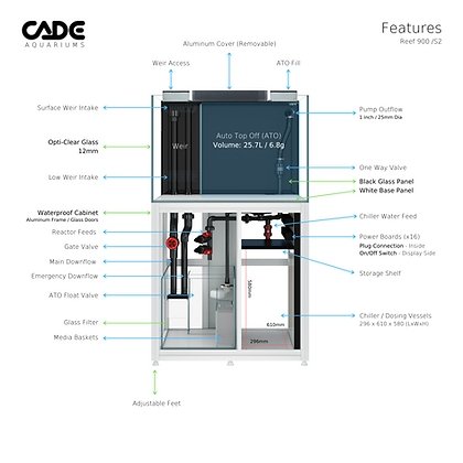 CADE REEF S2 900 - Special Order - Obsidian Aquatics