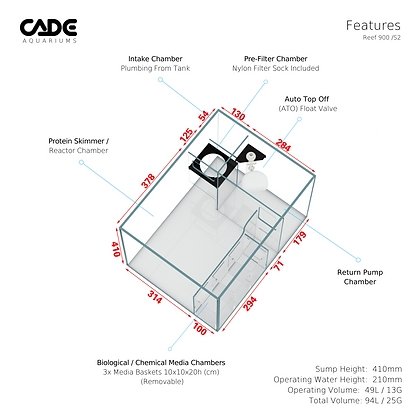 CADE REEF S2 900 - Special Order - Obsidian Aquatics
