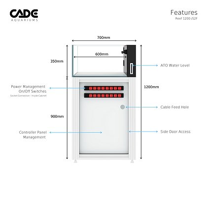 CADE REEF S2/F 1200 - Special Order - Obsidian Aquatics