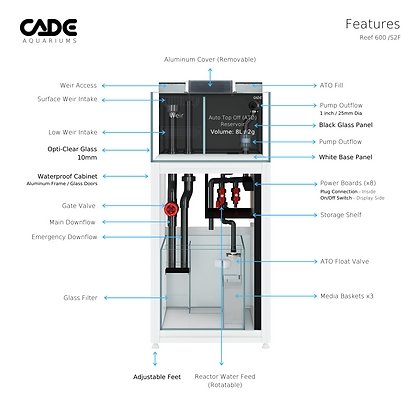 CADE REEF S2/F 600 - Special Order - Obsidian Aquatics