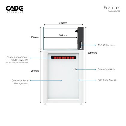 CADE REEF S2/F 600 - Special Order - Obsidian Aquatics