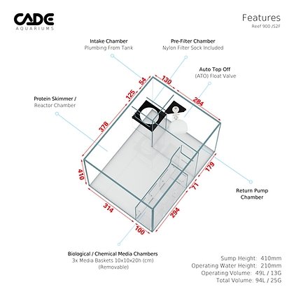 CADE REEF S2/F 900 - Special Order - Obsidian Aquatics