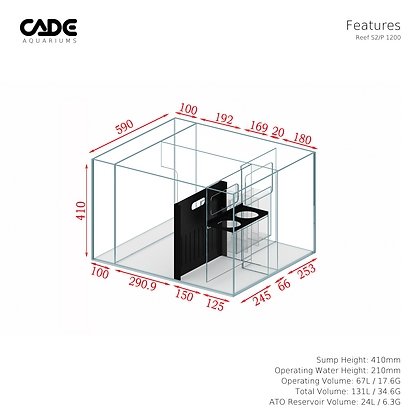 CADE REEF SP/2 1200 - Special Order - Obsidian Aquatics