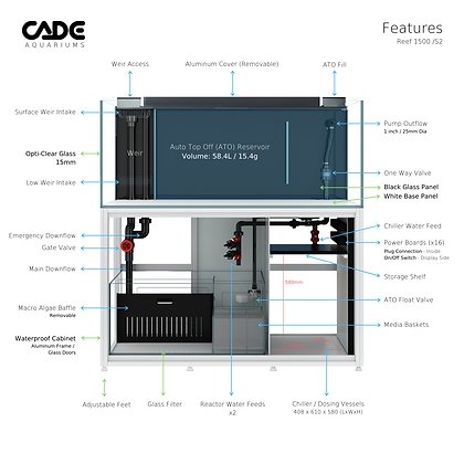 CADE REEF S2 1500 - Special Order - Obsidian Aquatics