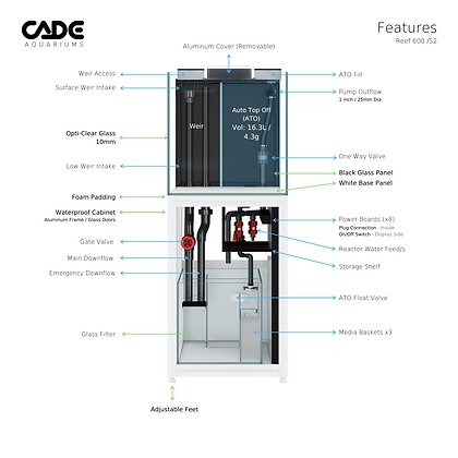 CADE REEF S2 600 - Special Order - Obsidian Aquatics